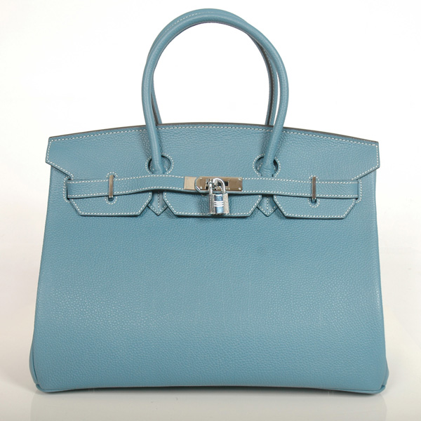 H35MBBJSS Hermes Birkin in pelle togo togo 35CM Medium Blue (Silve